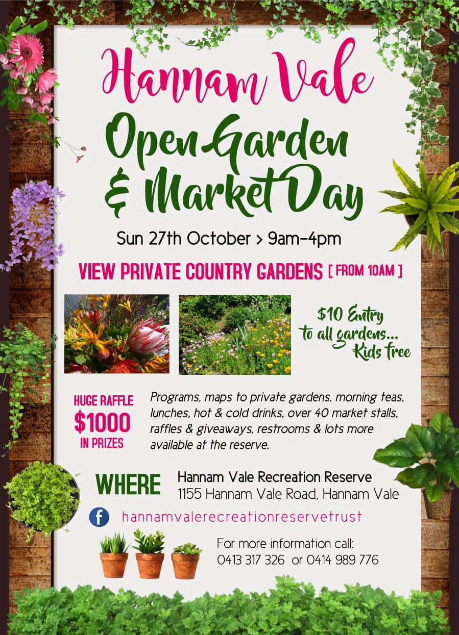 Hannam Vale Open Garden Market Day